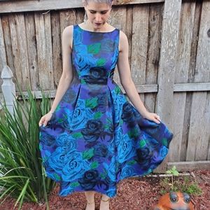 size 8 blue cocktail dress